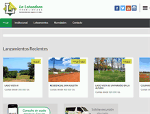 Tablet Screenshot of laloteadora.com.py